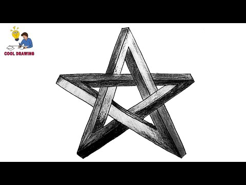 3D Star Drawing - Step By Step - Cool Drawing Idea