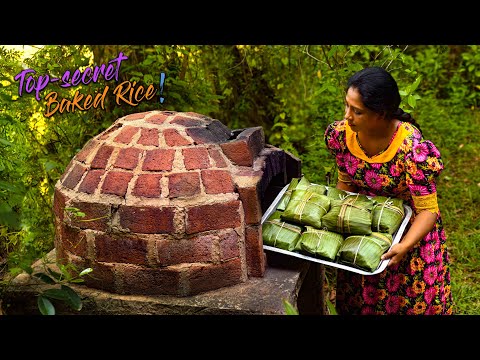 Wood-oven "Baked Rice", wrapped in banana leaf was my top-secret recipe until today!| Traditional Me