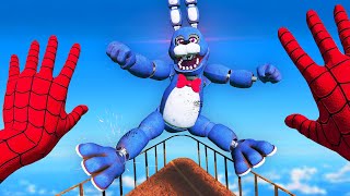 Throwing FNAF Animatronics Off GIGA Tower... (Bonelab VR Mods)