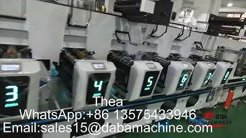 DABA Factory Price 370mm Inline Flexo Printing Machine With Rotary Die Cutting And Camera System