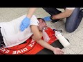 Unconscious breathing victim  first aid skills