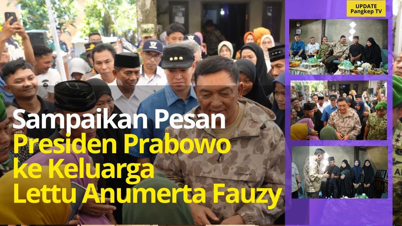 Menhan Sjafrie Syamsuddin Takziah ke Rumah Duka Lettu Anumerta Fauzy di Pangkep