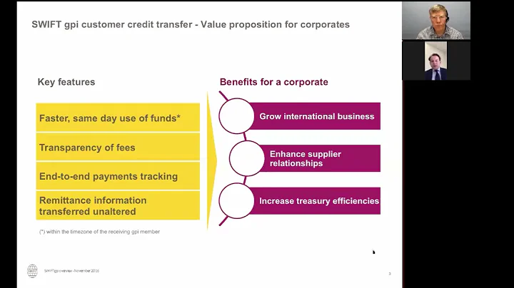 What is the progress of the global payments innovation initiative? Stanley Wachs (SWIFT)