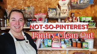 Pantry Clean Out and Organization the not-so-Pinterest way #largefamily  #frugal #cooking