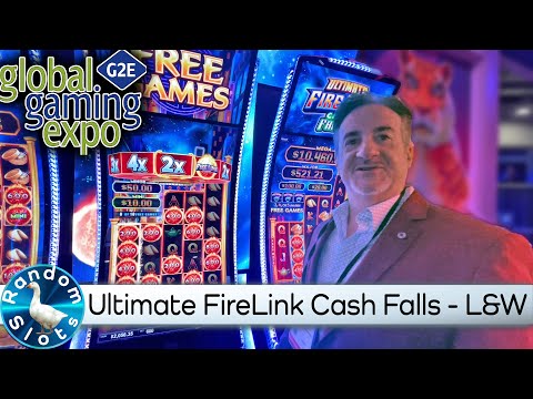Ultimate Fire Link Cash Falls Slot Machine by L&W at #G2E2022
