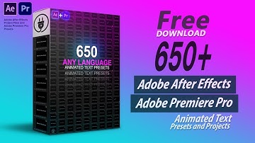 650+ Text Presets vol5 Pack | Adobe Premiere pro | Adobe After Effects
