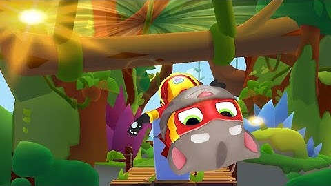 Talking Tom HERO Dash : SWING on 20 Vines in a Raw SPECIAL EVENTS Gameplay | Offline Games Mix