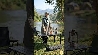Aluminium camping table foldable, light weight and easy to move #camping #camping #table
