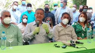 PUERTO PLATA: EL EXPRESIDENTE LEONEL FERNÁNDEZ REALIZÓ RUEDA DE PRENSA EN CASA DE FRANCIS VARGAS.