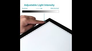Huion A2 Large Tracing Light Box, AC Powered Light Pad, Adjustable Brightness (20.47" X 12.6")