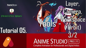 Anime Studio Pro 11 Tutorial 05. Tools Layer, Camera, Workspace (Orbit) 3/2