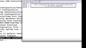 How to Customize the CLI banner of the Avaya WLAN 8100 WC with CLI