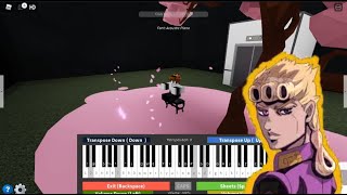 Giorno's theme on roblox piano w/sheets