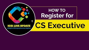 CS Dec 2025 Exam How to Register for CS Executive? New Process: ICSI LIVE UPDATE #cs Therajpicz