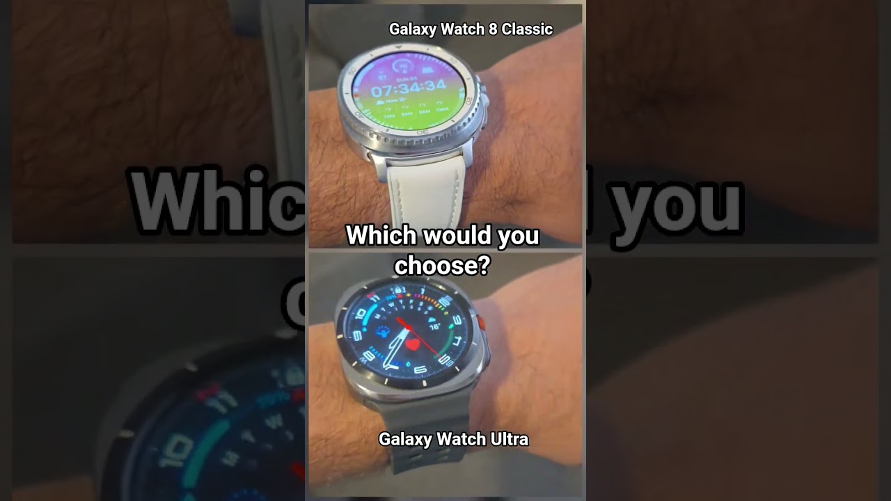 Galaxy Watch Ultra vs Galaxy Watch 8 Classic 