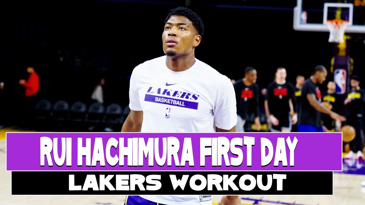 Lakers Rui Hachimura first Lakers Workout with Phil Handy YouTube