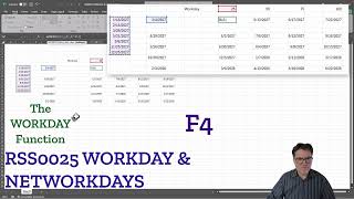 RSS0025 WORKDAY & NETWORKDAYS