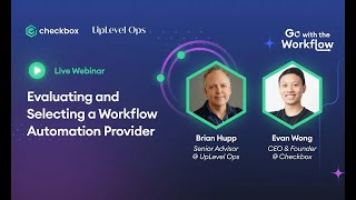 Selecting a Workflow Automation Provider | Brian Hupp (Facebook, Dolby, Electronic Arts)
