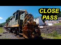 Train Pulls out of Tamaqua - Duel views - railfan