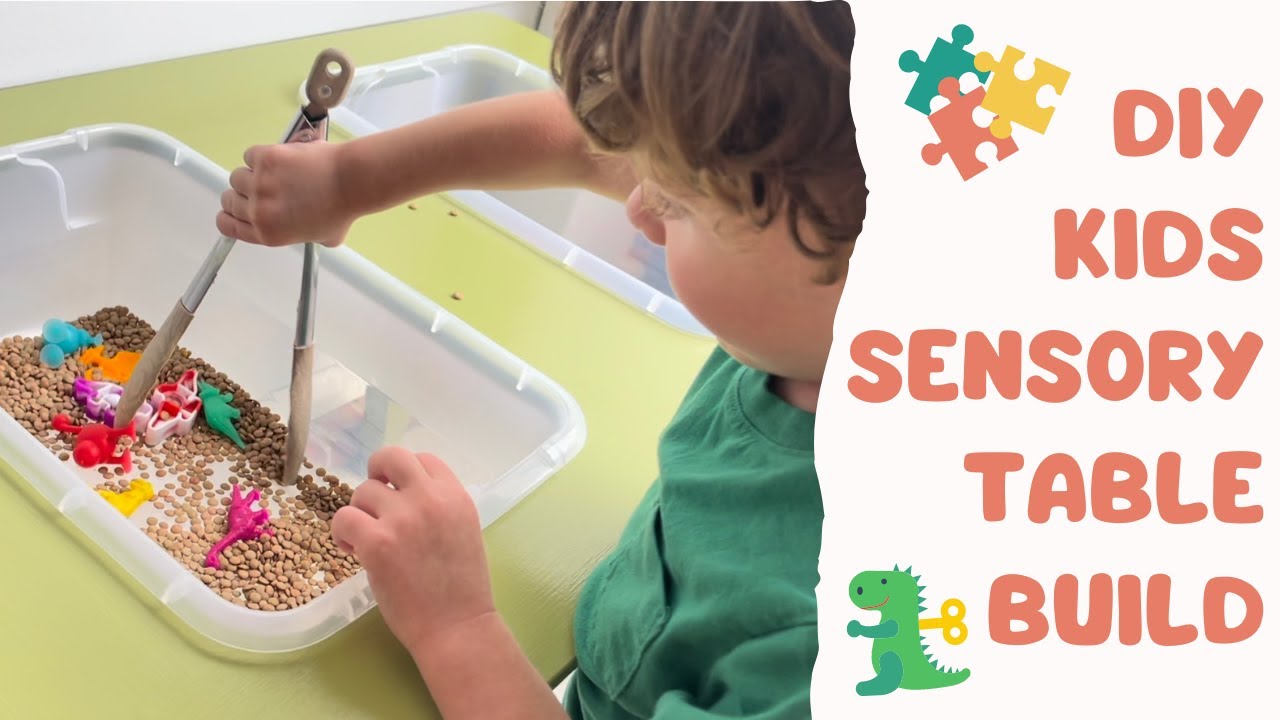 DIY KIDS SENSORY TABLE BUILD🎨🧩👶🏼 #sensorytable #sensorytableideas , DIY Table