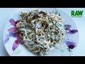 Raw Vegan Spaghetti con Spinaci | Rawmunchies.org | Raw Vegan Recipes