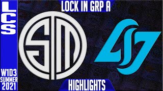 TSM vs CLG Highlights | LCS Spring 2021 W1D3 Group A Lock In | Team Solomid vs Counter Logic Gaming