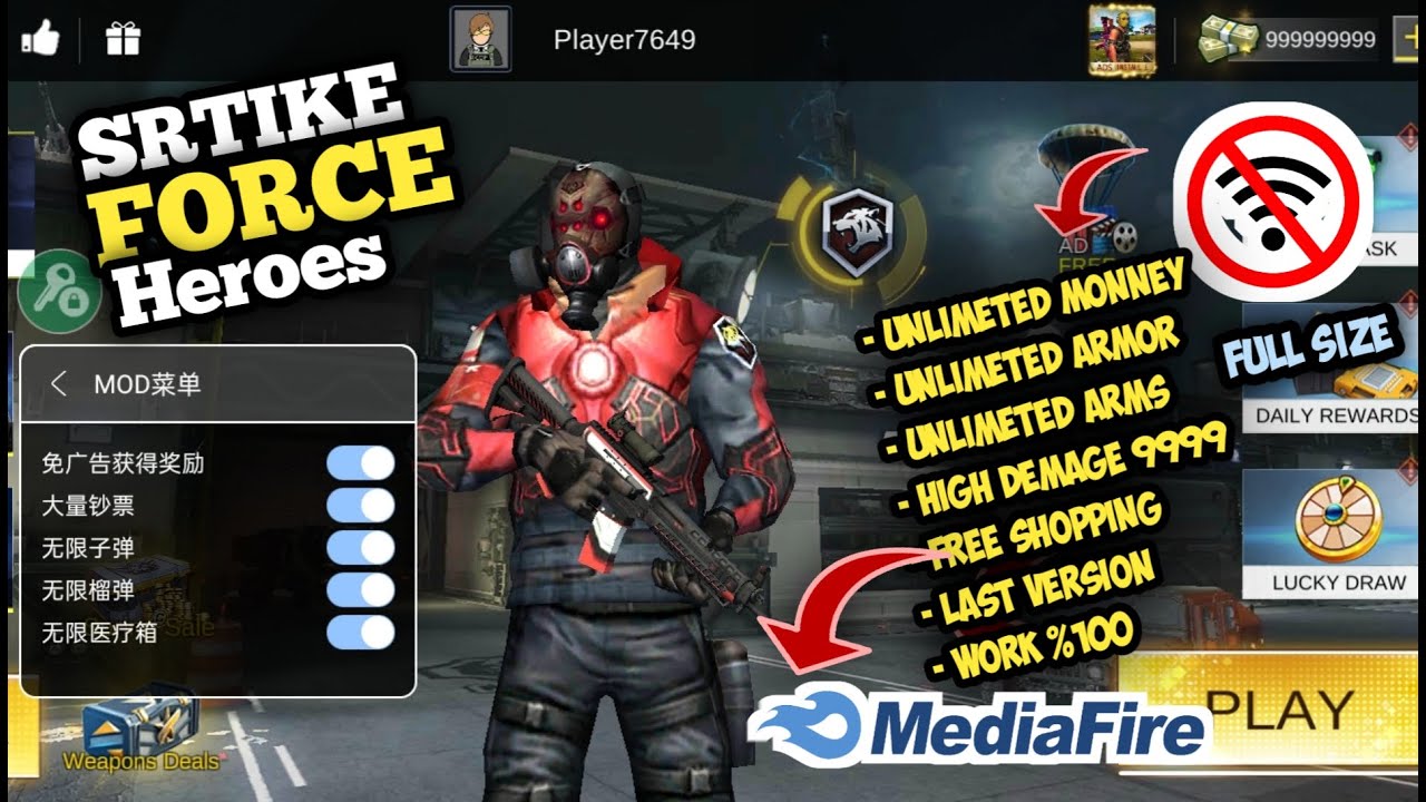 🔴 GAME UPDATE STRIKE FORCE HERO MOD MENU BISA MULTIPLAYER