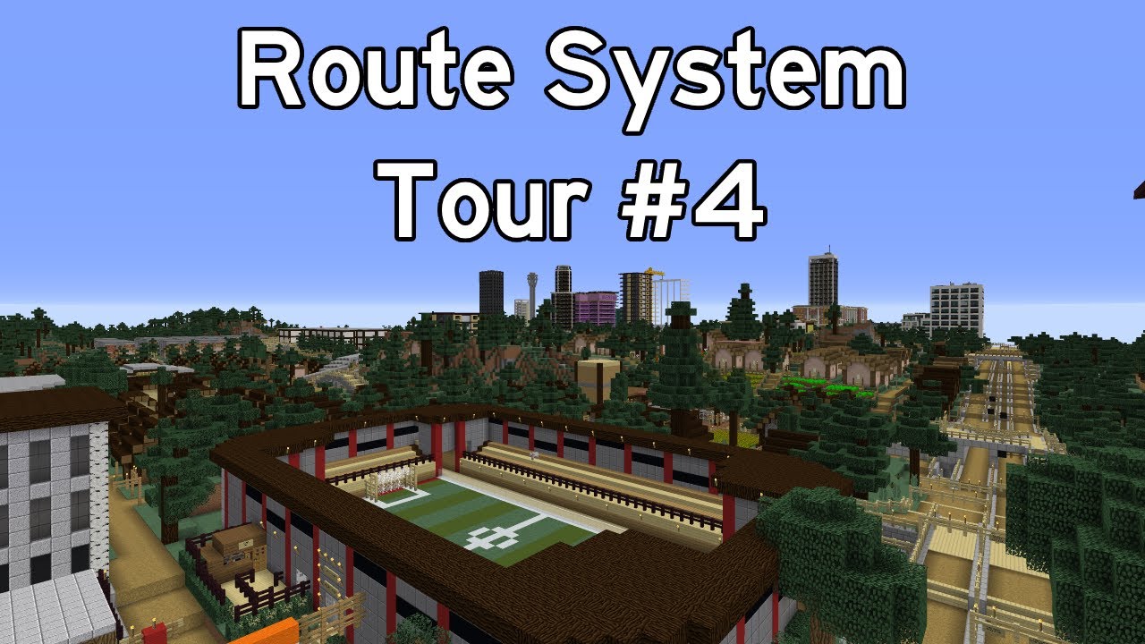 Minecraft Position Routes Lesson Minecraft Freeways: Route System Freeway Tour #4 - YouTube