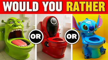 Would You Rather - Build Your Dream House 🏠🎁💞 | Shrek, Squid Game, Stitch