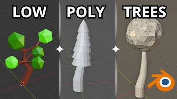 How To Make LOW POLY TREES - Blender Tutorial (Easy)