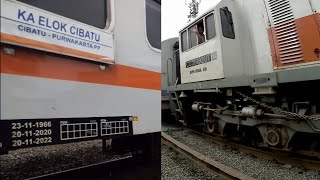 Kereta Api Elok Cibatu Ditarik Lokomotif Tangguh