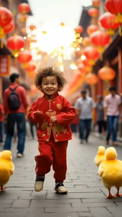 Adorable Baby Dancing with Joy to Celebrate Chinese New Year! 🎉🧧👶 #baby #cutebaby #ai #youtubeshorts