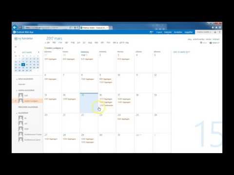Webmail öppna annan kalender