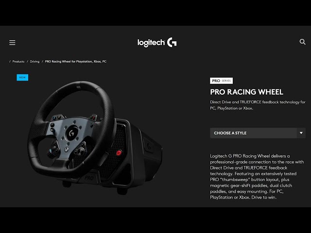 Logitech präsentiert neues Direct-Drive-Lenkrad PRO Racing Wheel für PC,  PlayStation & XBox -  News