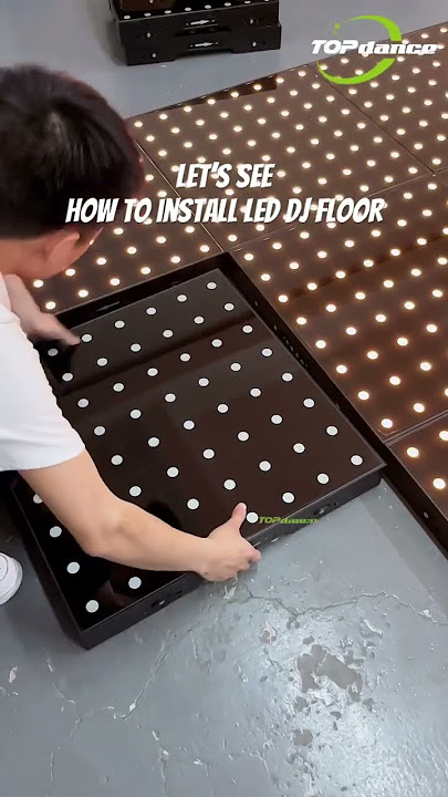 Letβs how to install #djfloor #ledfloor #leddancefloor #dancefloor #led