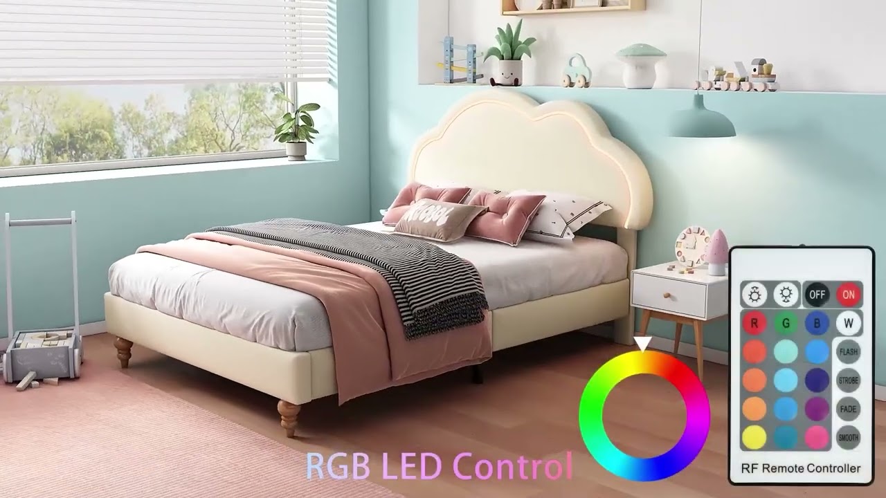 Lit enfant en forme de nuage