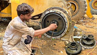 How To Change CAT Caterpillar Bushes & Seals | Full repairing process #repairing #excavator