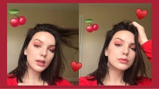 grwm: cherry BOMB makeup look