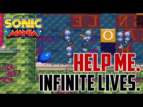 Sonic Mania : How to get Infinite Lives Farming Cheat for ANY Character