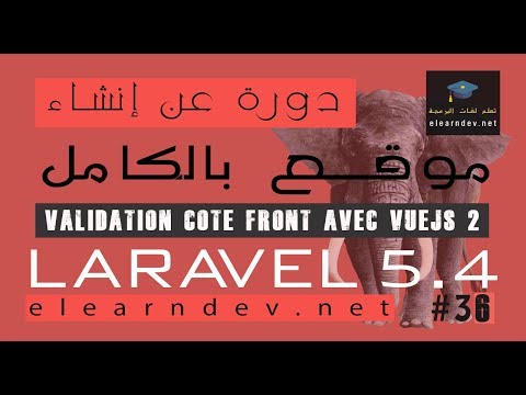 laravel 5.4 validation frontend avec vuejs 2 | mohamed IDBRAHIM