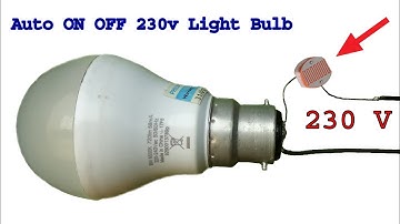 How to make 230 v Auto ON OFF led light bulb circuit, diy Dark sensor