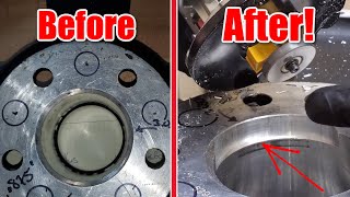 How to Bore Wheel Hub Centers - At Home!   69 GTO Currie Swap, Part 7