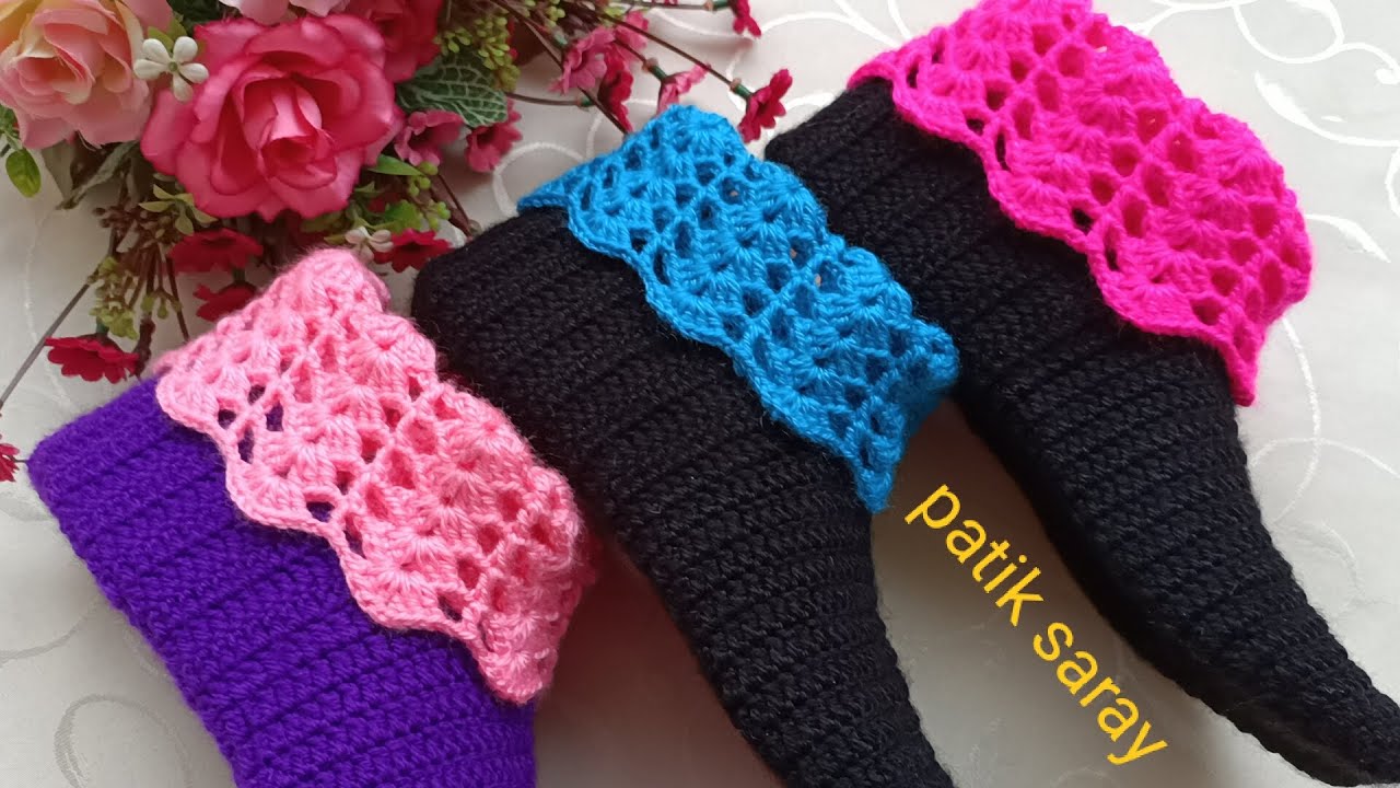 #tığişipatik, #patikmodelleri, ✔ÇOK SEVECEĞİNİZ BİR MODEL ✔ tığ işi bot patik modeli