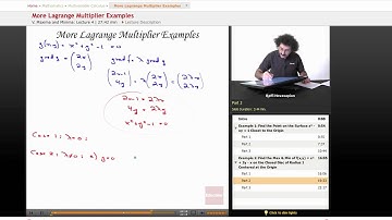 "Lagrange Multipliers, Part 2" | Multivariable Calculus with Educator.com