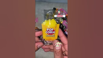 Cute Popcorn 🍿 Gummy unpacking ~ ASMR  #shorts #youtubeshorts