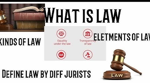 What is law define by different jurists kinds/ elements of law philosophy of law LLB Part 1