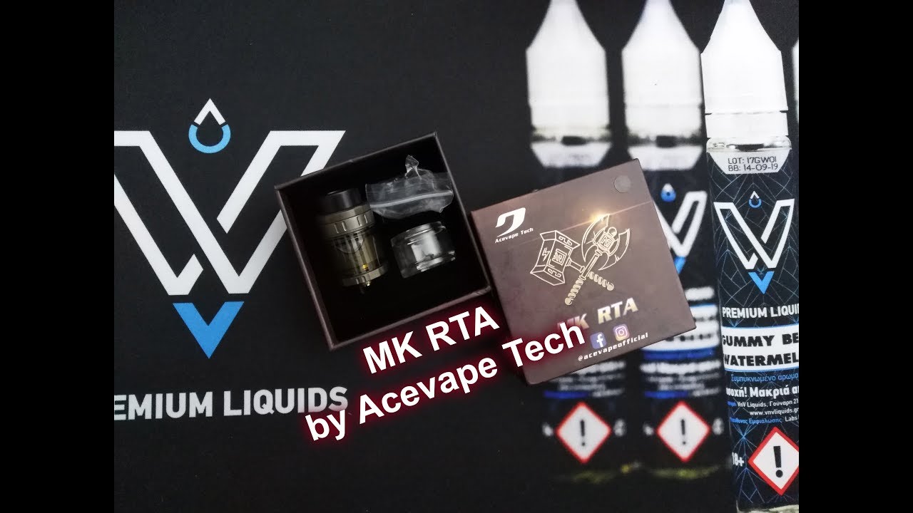 [Greek] MK Rta by Acevape Tech Unboxing & Review