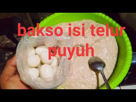 Cara Membuat Pentol Bakso Isi Telur Puyuh