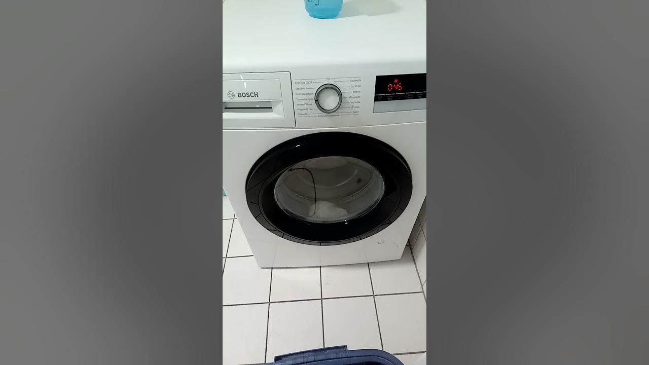 Trommelreinigung Lg Mit Oder Ohne Waschmittel Bosch Waschmaschine WAN28K40 Trommelreinigung - YouTube