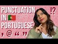 European Portuguese - Punctuation Vocabulary &amp; Pronunciation